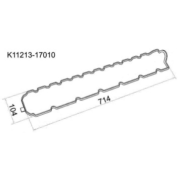 Прокладка клапанной крышки TOYOTA 1HZ, 1HDT <b>SAT K11213-17010</b>