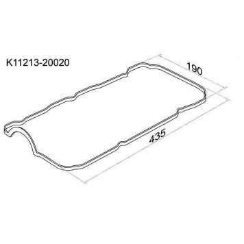 Прокладка клапанной крышки TOYOTA 1MZ / 2MZ-FE, прав. <b>SAT K11213-20020</b>