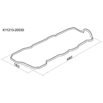 Прокладка клапанной крышки TOYOTA HARRIER,KLUGER 1MZFE 98- <b>SAT K11213-20030</b>