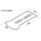 Прокладка клапанной крышки TOYOTA 1ZZ-FE, 00- <b>SAT K11213-22050</b>