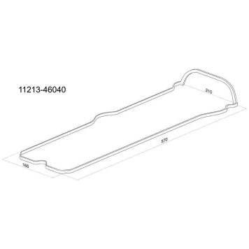 Прокладка клапанной крышки TOYOTA 1JZ / 2JZ-FSE, 00- Mark 110 / Brevis / Progres / Verossa <b>SAT K11213-46040</b>