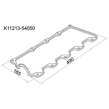 Прокладка клапанной крышки TOYOTA 2L#, 3L, 5L 89- <b>SAT K11213-54050</b>