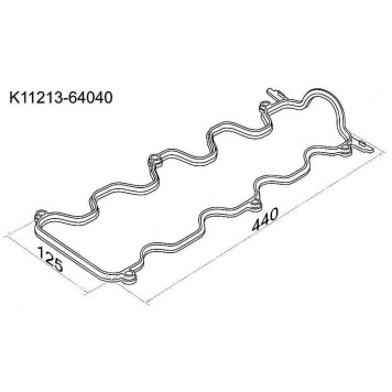 Прокладка клапанной крышки TOYOTA 1-2C# -93 <b>SAT K11213-64040</b>