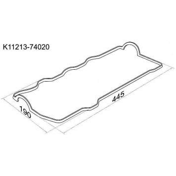 Прокладка клапанной крышки TOYOTA 3-5SFE <b>SAT K11213-74020</b>