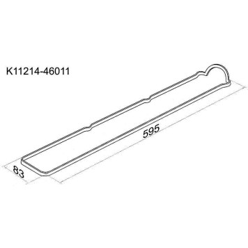 Прокладка клапанной крышки TOYOTA 1JZ / 2JZ-GE 96-, впуск лев. <b>SAT K11214-46011</b>