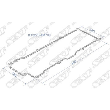 Прокладка клапанной крышки NISSAN QG18DE, 98- Y11 / G10 / U14 / V10 / P11 <b>SAT K13270-4M700</b>