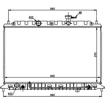 Радиатор KIA RIO II 1.4 / 1.6 2005- <b>SAT KI0004-05</b>