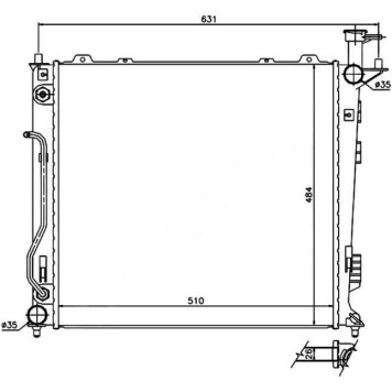 Радиатор KIA SORENTO 2.2TD 09- <b>SAT KI0005-09D</b>