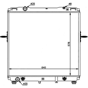 Радиатор KIA SORENTO 3.5 2002- <b>SAT KI0005-1</b>
