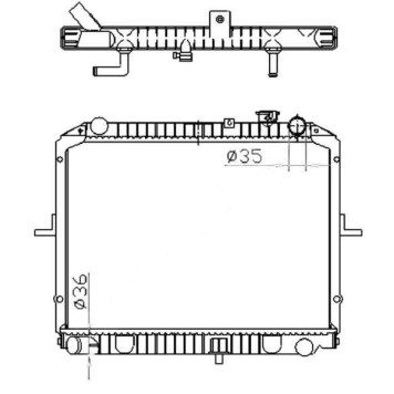Радиатор Kia Bongo 04- <b>SAT KI0007</b>
