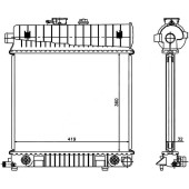 Радиатор MERCEDES C-CLASS W202 1.8 / 2.0 / 2.3 93-01 / CLK-CLASS W208 2.0 97-02 / E-CLASS W210 2.0 / 2.3 95-0 <b>SAT MB0008</b>