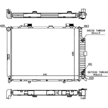 Радиатор Mercedes-Benz E-Class 95-03 <b>SAT MB0009-2</b>