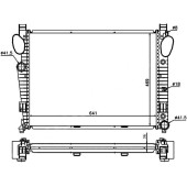 Радиатор Mercedes-Benz S-Class 98-05 / CL-Class 99-06 <b>SAT MB0012</b>