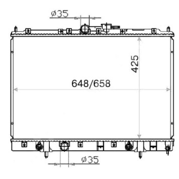 Радиатор MITSUBISHI PAJERO IO / PININ 1,8-2,0 98-07 <b>SAT MC00012-2R</b>