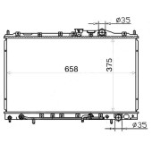 Радиатор MITSUBISHI COLT / LANCER / MIRAGE / LIBERO 91-95 <b>SAT MC0001-CB</b>