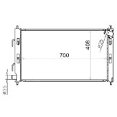 Радиатор MITSUBISHI LANCER X 1.6 / 1.5 под авт.OUTLANDER XL <b>SAT MC0001-CY</b>