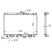 Радиатор MITSUBISHI CARISMA 96-98 / SPACE STAR 98-05 <b>SAT MC0002</b>