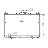 Радиатор MITSUBISHI CARISMA 1.6 4G92 96- MT <b>SAT MC0002-4G63</b>