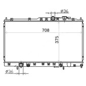 Радиатор MITSUBISHI GALANT / LEGNUM / GALANT USA 6A13 2.5 96-03 <b>SAT MC0002-V6</b>