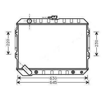 Радиатор MITSUBISHI PAJERO 6G72 V6 3.0 91-99 AT <b>SAT MC0006-V6-ATM-BR</b>