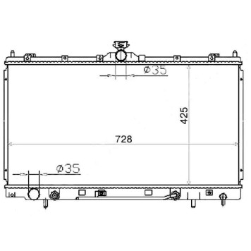Радиатор MITSUBISHI GRANDIS 4G69 03- <b>SAT MC0008-03</b>