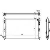 Радиатор MITSUBISHI LANCER 1.5 / 1.8 / 2.0 / 2.0D 07- / ASX 10- / OUTLANDER XL / CITROEN C-CROSSER / PEUGEOT 4007 <b>SAT MC0088-07</b>