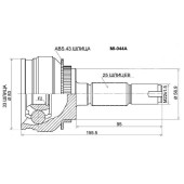 Шрус MITSUBISHI Airtrek 4G6# CU2W / CU4W / CU5W AT 01-, Outlander 4G63 CU2W 03- <b>SAT MI-044A</b>