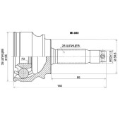 Шрус MITSUBISHI ASX GA# 10-, Outlander 4B12 CW5 05-, Delica CV5W D5 06-, CITROEN C-Crosser 07- <b>SAT MI-080</b>
