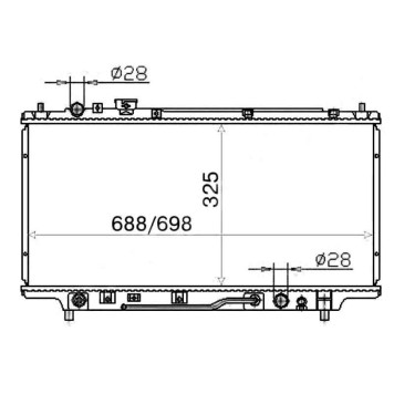 Радиатор MAZDA FAMILIA / 323 / ASTINA / PROTEGE 94-98 <b>SAT MZ0001</b>
