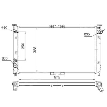 Радиатор MAZDA EUNOS / MILLENIA / XEDOS V6 94-99 <b>SAT MZ0003-V6</b>