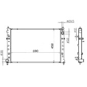 Радиатор Mazda MPV 99-06 <b>SAT MZ0007-2R</b>
