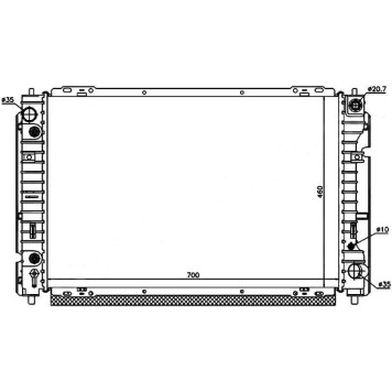 Радиатор MAZDA TRIBUTE / FORD ESCAPE / MAVERICK 2.0 / 2.3 01-08 <b>SAT MZ0009-YF</b>