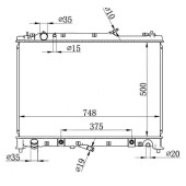 Радиатор MAZDA CX-9 07- <b>SAT MZ0014</b>