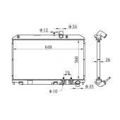 Радиатор MAZDA RX-8 03- <b>SAT MZ0015</b>