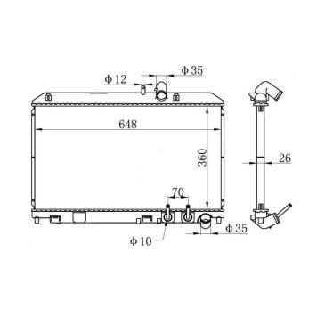 Радиатор MAZDA RX-8 03- <b>SAT MZ0015</b>