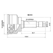 Шрус MAZDA 323 / Familia / Demio / Ford Festiva B3 / B5 96-02 <b>SAT MZ-012</b>