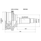 Шрус MAZDA 626 / Cronos / Ford Telstar / Eunos 500 K8 / KF / FP / FS 91-99 <b>SAT MZ-016A</b>