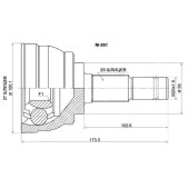Шрус наружный NISSAN MAXIMA / CEFIRO A32 / A33 VQ20 / VQ25 / VQ30 94-02 <b>SAT NI-051</b>