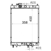 Радиатор NISSAN CUBE 98-02 АКПП <b>SAT NS0001-99</b>