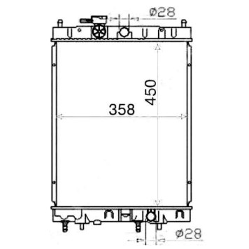 Радиатор NISSAN CUBE 98-02 АКПП <b>SAT NS0001-99</b>