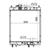 Радиатор NISSAN MARCH / MICRA АКПП 92-02 <b>SAT NS0001-K11-99</b>