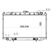 Радиатор NISSAN BLUEBIRD U14 / PRIMERA CAMINO P11 95-01 / AD / WINGROAD Y11 / SUNNY B15 98-05 YD22 / SR18 / 20 <b>SAT NS0003-14</b>