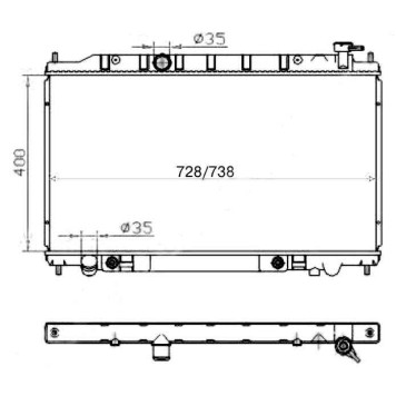 Радиатор NISSAN TEANA 03- QR25 <b>SAT NS0004-J31</b>