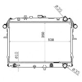 Радиатор NISSAN VANETTE / MAZDA BONGO / MITSUBISHI DELICA бензин 99- <b>SAT NS0005</b>
