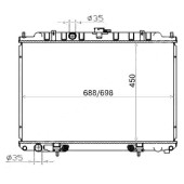 Радиатор NISSAN X-TRAIL / LIBERTY QR20 / 25 00-07 <b>SAT NS0007</b>