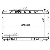 Радиатор NISSAN MURANO QR25 03- <b>SAT NS00077</b>