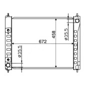 Радиатор NISSAN MURANO VQ35DE 08- <b>SAT NS00077-08</b>