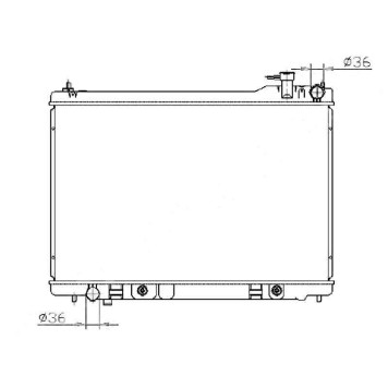 Радиатор INFINITI FX35 03- <b>SAT NS0009-FX35</b>