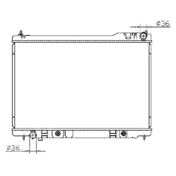 Радиатор INFINITI FX45 03- <b>SAT NS0009-FX45</b>
