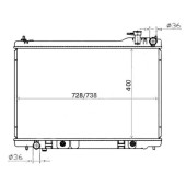 Радиатор NISSAN SKYLINE V35 04- / STAGEA M35 04- / INFINITI G35 01- <b>SAT NS0009-G35</b>